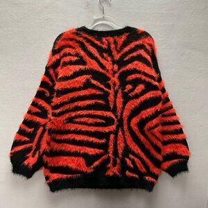 ELK Orange and Black Sweater , Size Medium